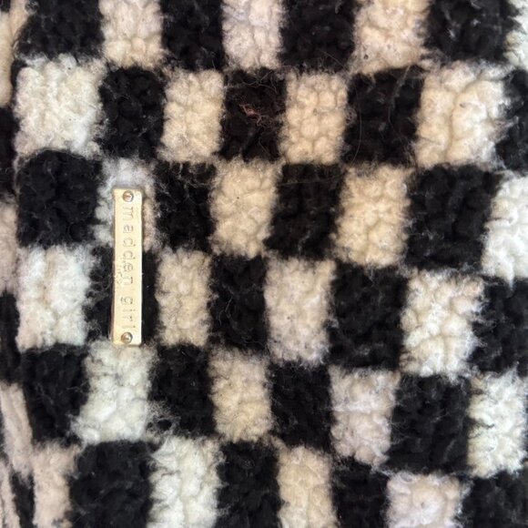 Sherpa Checkered Overnight Duffle Bag Madden Girl - Picture 4 of 7